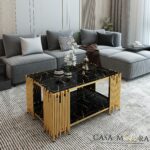 MASA CAFEA / LIVING / AURIU/ARGINTIU / MARBLLE