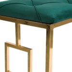 Banca verde smarald / auriu /  Chesterfield - imagine 3