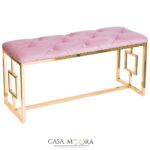 Banca auriu / roz pudra/ Chesterfield