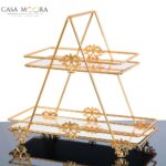 Organizator metalic multifunctional cu 2 etajere
