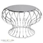 MASA CAFEA/LIVING/ DECOR/ARGINTIU