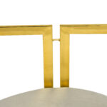 SCAUN BAR /AURIU/ARGINTIU/CATIFEA - imagine 3