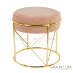 TABURET BOUCLE  ROSE GOLD