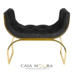 Bancheta – dormitor-hol- auriu -negru - imagine 2